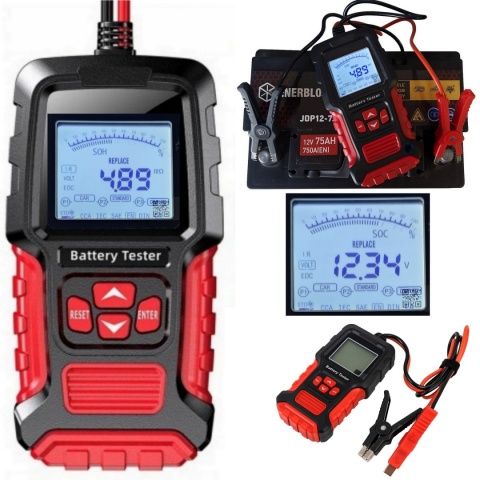 Profesjonalny tester akumulatorów 12V / 24V Smart Battery Tester TK-200