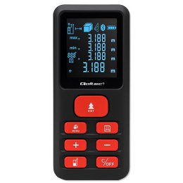 Qoltec Precyzyjny cyfrowy dalmierz laserowy | podświetlany LCD | 120m