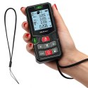 Qoltec Precyzyjny cyfrowy dalmierz laserowy z poziomicą | podświetlany LCD | 120m Qoltec Precyzyjny cyfrowy dalmierz laserowy z poziomicą | podświetlany LCD | 120m