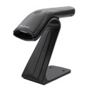Qoltec Skaner czytnik kodów kreskowych + stojak na skaner | 1D | USB