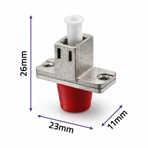 Qoltec Adapter hybrydowy LC/UPC - FC/UPC | Simplex | Singlemode