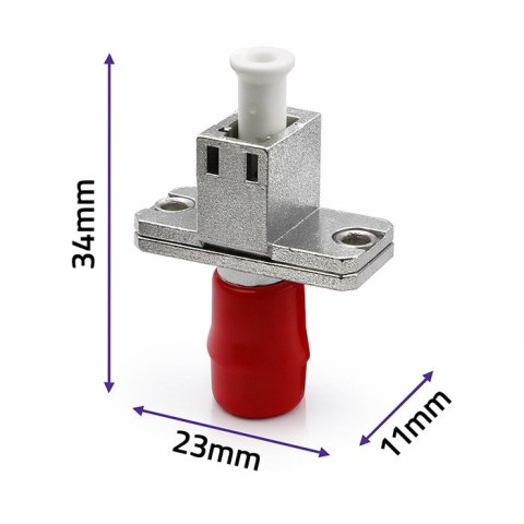 Qoltec Adapter hybrydowy LC/UPC - ST/UPC | Simplex | Multimode