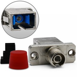 Qoltec Adapter hybrydowy SC/UPC - FC/UPC | Simplex | Singlemode