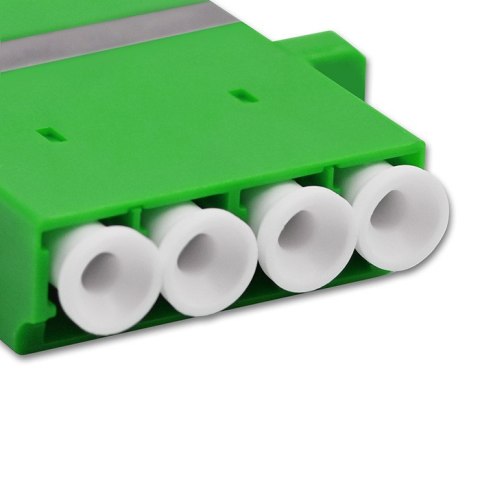 Qoltec Adapter światłowodowy LC/APC | Quad | Singlemode