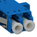 Qoltec Adapter światłowodowy LC/UPC | Duplex | Singlemode