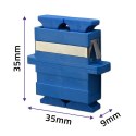Qoltec Adapter światłowodowy SC/UPC | Duplex | Singlemode