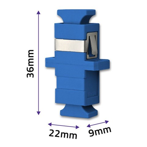 Qoltec Adapter światłowodowy SC/UPC | Simplex | Singlemode