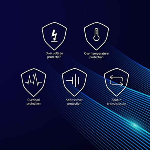 Qoltec Adapter zasilania PoE | LAN | RJ-45