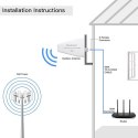 Qoltec Antena 4G 5G LTE | 9dBi | kierunkowa | zewnętrzna | N female | wodoodporna | 3m