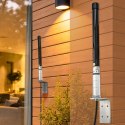 Qoltec Antena 4G LTE | 15dBi | dookólna | zewnętrzna | SMA | włókno szklane