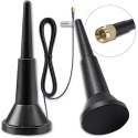 Qoltec Antena 4G LTE z podstawą magnetyczną | 5dBi | dookólna | wewnętrzna | 600-2700 MHz | SMA | 3m