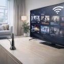 Qoltec Antena 4G LTE z podstawą magnetyczną | 5dBi | dookólna | wewnętrzna | 600-2700 MHz | SMA | 3m