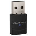 Qoltec Bezprzewodowy Ultra szybki mini adapter WiFi 6 | Standard AX | Bluetooth 5.4 | USB | 900Mbps