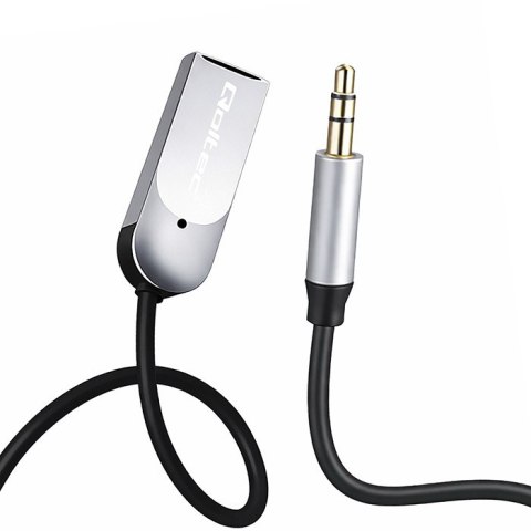 Qoltec Bezprzewodowy adapter odbiornik dźwięku Audio HiFi Home&Car| Bluetooth 6.0 | 2 x RCA | 1 x AUX 3.5mm| USB | Mikrofon