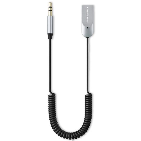 Qoltec Bezprzewodowy adapter odbiornik dźwięku Audio HiFi Home&Car| Bluetooth 6.0 | 2 x RCA | 1 x AUX 3.5mm| USB | Mikrofon