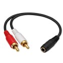 Qoltec Bezprzewodowy adapter odbiornik dźwięku Audio HiFi Home&Car| Bluetooth 6.0 | 2 x RCA | 1 x AUX 3.5mm| USB | Mikrofon