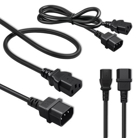 Qoltec Kabel zasilający do UPS | C13/C14 | 1.8m