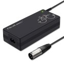 Qoltec Ładowarka do roweru elektrycznego 36V | 42V | 2A | 3P XLR-18mm +kabel zasilający