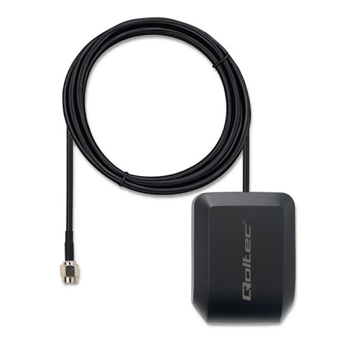 Qoltec Mobilna Antena GPS z podstawą magnetyczną | dookólna | 28dBi | 50W | SMA