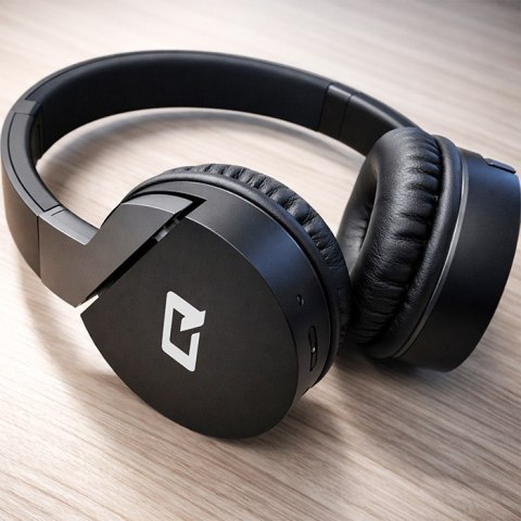 Qoltec Słuchawki bezprzewodowe nauszne z mikrofonem | BT | Super Bass | Czarne