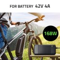 Qoltec Szybka Ładowarka do roweru skutera elektrycznego 36V | 42V | 4A | 5.5*2.1 +kabel zasilający