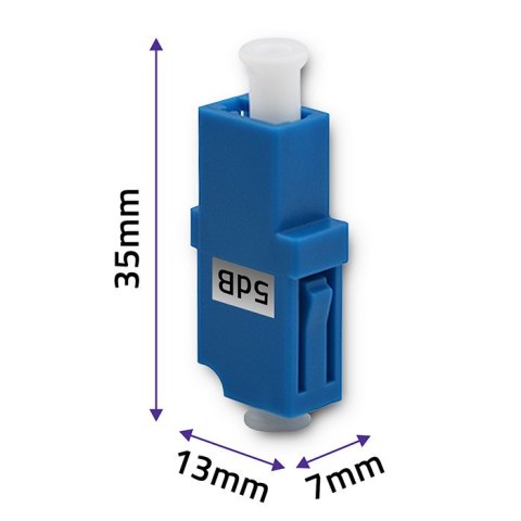 Qoltec Tłumik światłowodowy LC/UPC (F) - LC/UPC (F) | Singlemode | 5dB