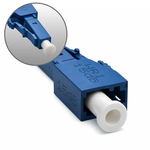 Qoltec Tłumik światłowodowy LC/UPC (F) - LC/UPC (M) | Singlemode | 15dB