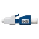 Qoltec Tłumik światłowodowy LC/UPC (F) - LC/UPC (M) | Singlemode | 8dB