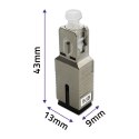 Qoltec Tłumik światłowodowy SC/UPC (F) - SC/UPC (M) | Singlemode | 5dB