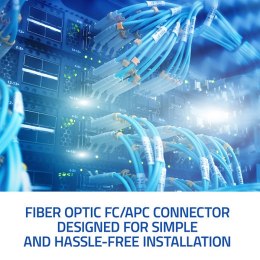 Qoltec Złącza światłowodowe FC/APC | Singlemode | 0.9mm