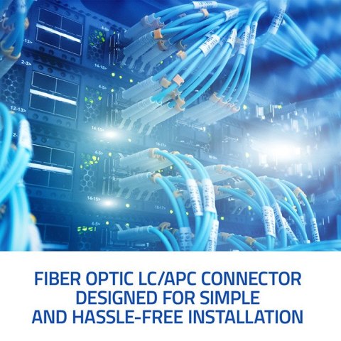 Qoltec Złącza światłowodowe LC/APC | Singlemode | 3.0mm