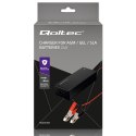 Qoltec Automatyczna ładowarka do akumulatora AGM GEL STD | Prostownik 24V | 2A | 48W | LED | Kabel 1.8m