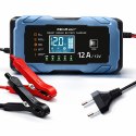 Qoltec Inteligentna mikroprocesorowa ładowarka 12V 12A | Prostownik z funkcją naprawy | AGM GEL LiFePO4 | 9- stopniowe ładowanie