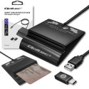 Qoltec Inteligentny czytnik chipowych kart ID |USB 2.0|Plug&Play