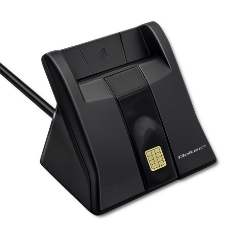 Qoltec Inteligentny czytnik chipowych kart ID |USB 2.0|Plug&Play