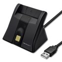 Qoltec Inteligentny czytnik chipowych kart ID |USB 2.0|Plug&Play