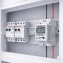 Qoltec Jednofazowy elektroniczny licznik zużycia energii na szynę DIN | RESET | licznik okresowy i stały | 230V | 60A | LCD | LE