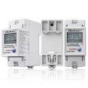 Qoltec Jednofazowy elektroniczny licznik zużycia energii na szynę DIN | RESET | licznik okresowy i stały | 230V | 60A | LCD | LE