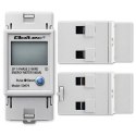 Qoltec Jednofazowy elektroniczny licznik zużycia energii na szynę DIN | RESET | licznik okresowy i stały | 230V | 60A | LCD | LE