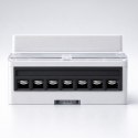 Qoltec Trójfazowy elektroniczny licznik | miernik zużycia energii na szynę DIN | 400V | 100A | LCD | LED | 7P