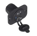 Gniazdo samochodowe ładowarka 2x USB do montażu