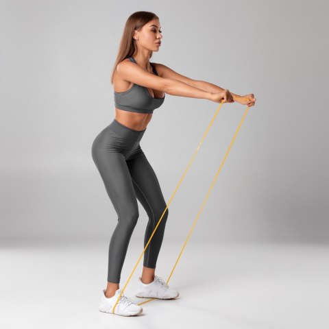 Guma do ćwiczeń TPE - Power Band PT-1, żółta 4-7 kg REBEL ACTIVE