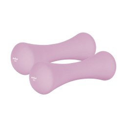 Hantelki żeliwne neoprenowe 2x2kg, REBEL ACTIVE