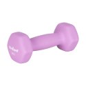 Hantelki żeliwne neoprenowe HEX 2x2kg, REBEL ACTIVE