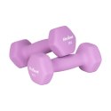 Hantelki żeliwne neoprenowe HEX zestaw 12kg (2x1kg+2x2kg+2x3kg), REBEL ACTIVE