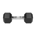 Hantle żeliwne gumowane HEX 2x8 kg REBEL ACTIVE