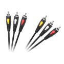 Kabel 3RCA-3RCA 1.0m Cabletech Eco-Line
