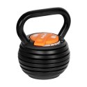 Kettlebell żeliwny automatyczny regulowany 9 kg, REBEL ACTIVE