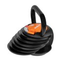 Kettlebell żeliwny automatyczny regulowany 9 kg, REBEL ACTIVE