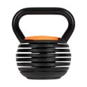 Kettlebell żeliwny automatyczny regulowany 9 kg, REBEL ACTIVE